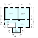 1. Etage Grundriss bemaßt