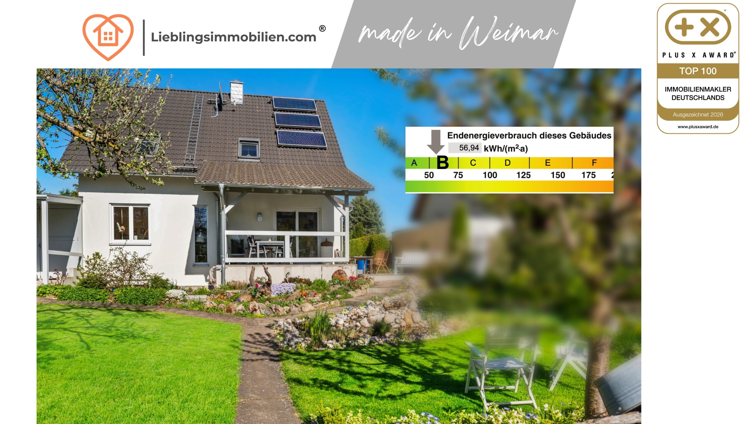 Weimar: Modernes Haus mit Naturblick-Grundstück